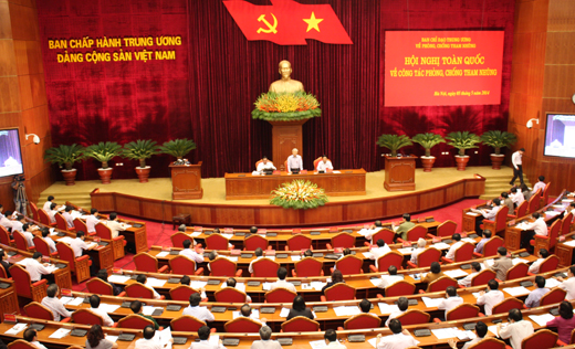 Khai mạc Hội nghị to&agrave;n quốc về c&ocirc;ng t&aacute;c ph&ograve;ng chống tham nhũng 