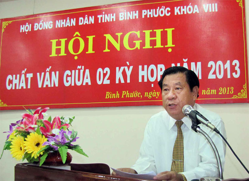 Hội nghị chất vấn giữa 2 kỳ họp năm 2013