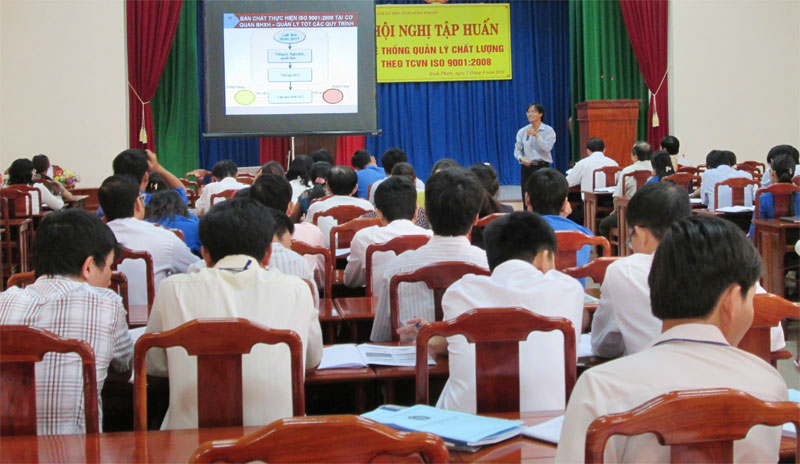 107 học vi&ecirc;n BHXH tham gia lớp tập huấn ISO h&agrave;nh ch&iacute;nh c&ocirc;ng