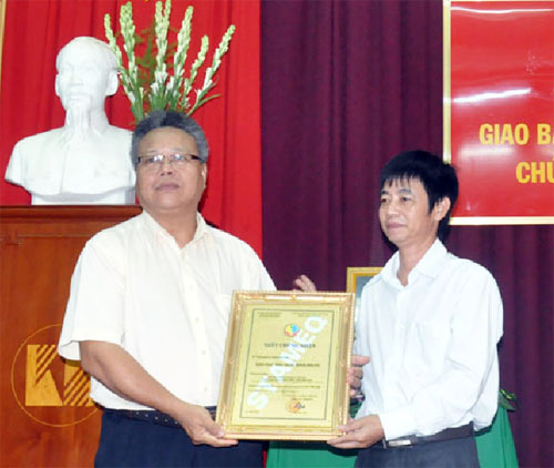 Kho bạc nhà nước B&igrave;nh Phước nh&acirc;̣n chứng chỉ ISO 9001:2008