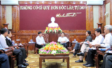 Làm việc với Tập đoàn Tân Thành Đô, Chủ tịch Trương Tấn Thiệu: