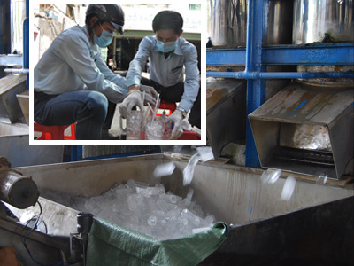 Nước đá đầy vi khuẩn