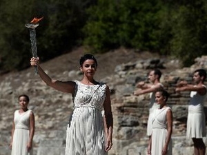 Lễ thắp đuốc Olympic Sochi 2014 tại Đền Hera cổ