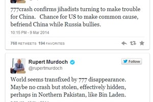 "MH370 được giấu ở Bắc Pakistan, giống như Bin Laden"