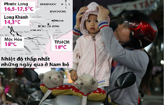 Nam bộ lạnh suốt hai tháng nay