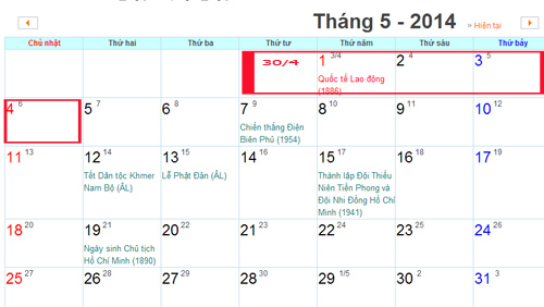 Công chức được nghỉ 5 ngày dịp 30-4 và 1-5