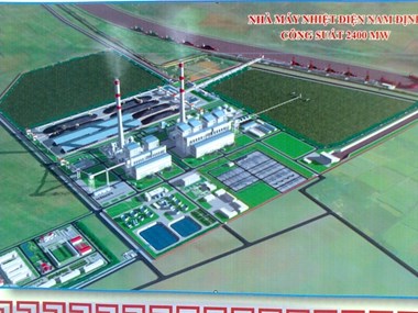 Nhà máy nhiệt điện Nam Định sẽ phát điện vào năm 2020