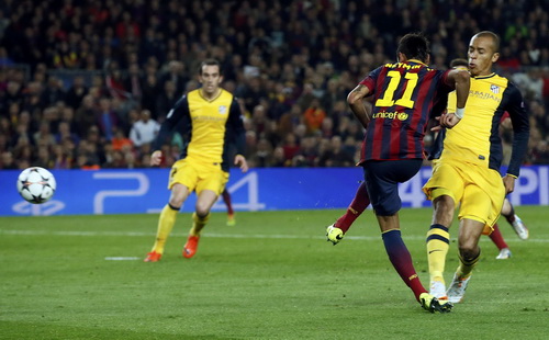 Neymar cứu Barcelona thoát hiểm trước Atletico Madrid