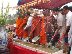 Khởi công xây dựng chùa Phật giáo Nam tông Khơ me tại TX. Đồng Xoài