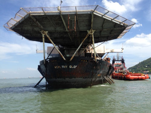 Tàu Wealthy Global có nguy cơ cháy nổ cao