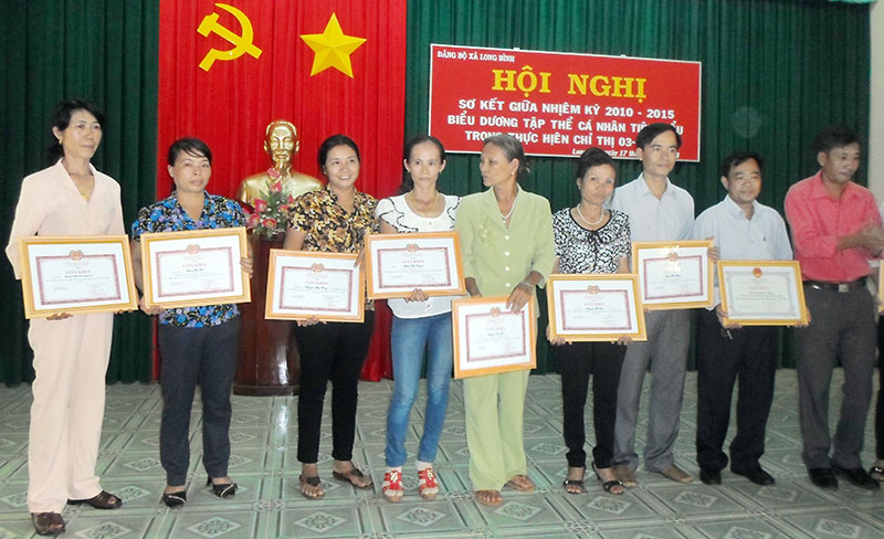 Đảng bộ Long B&igrave;nh - điển h&igrave;nh thực hiện Chỉ thị 03