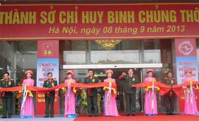 Kh&aacute;nh th&agrave;nh Sở chỉ huy Binh chủng Th&ocirc;ng tin li&ecirc;n lạc