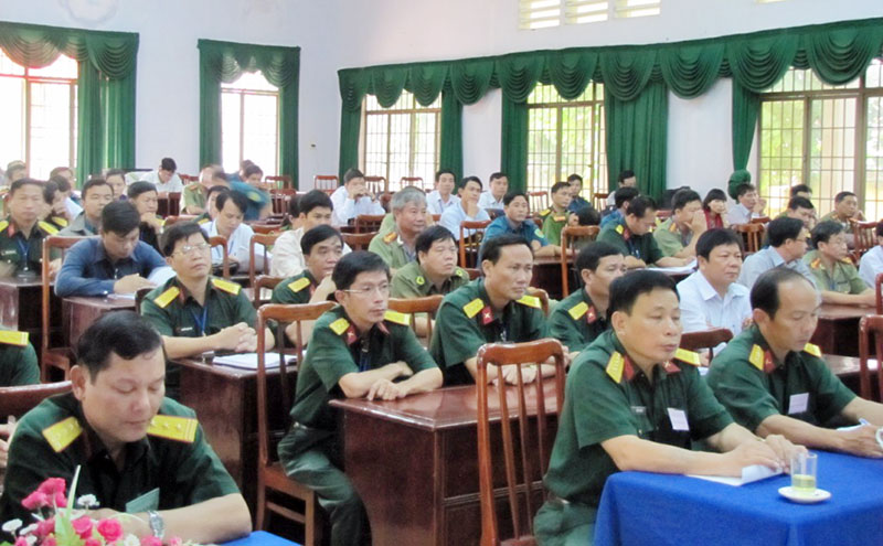 74 th&iacute; sinh tham gia hội thi bồi dưỡng kiến thức quốc ph&ograve;ng - an ninh