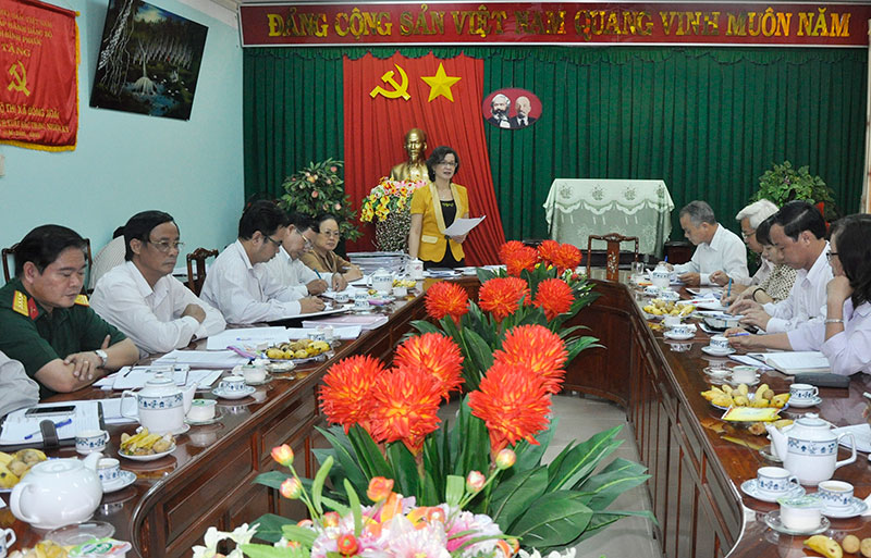 Bộ phận gi&uacute;p việc Ban thường vụ tỉnh ủy: Kiểm tra việc thực hiện Chỉ thị 03 tại thị x&atilde; Đồng Xo&agrave;i