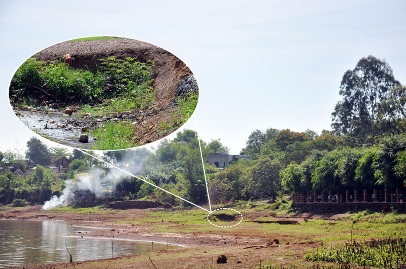 Ô nhiễm nguồn nước và lấn chiếm hồ Suối Cam 1