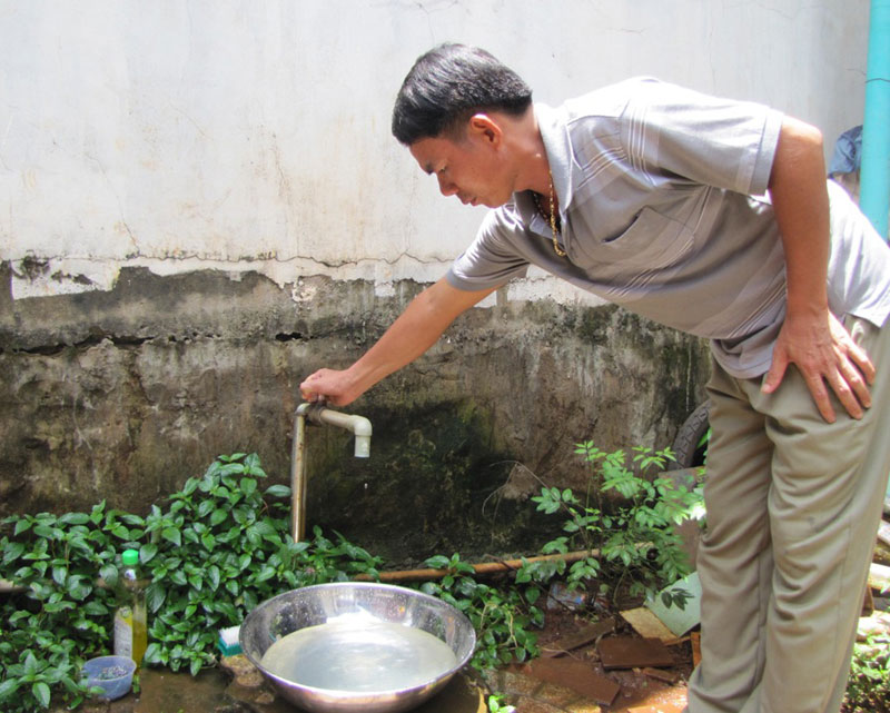 Nước sạch ở khu phố Phước Trung không sạch