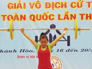 TP.HCM dẫn đầu Giải vô địch cử tạ thiếu niên 2013