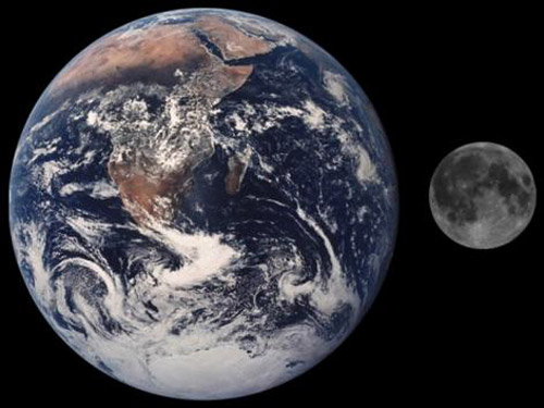 Trái đất đang "rẻ rúng" mặt trăng