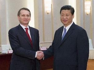 Chủ tịch Duma Nga hội kiến Chủ tịch Trung Quốc