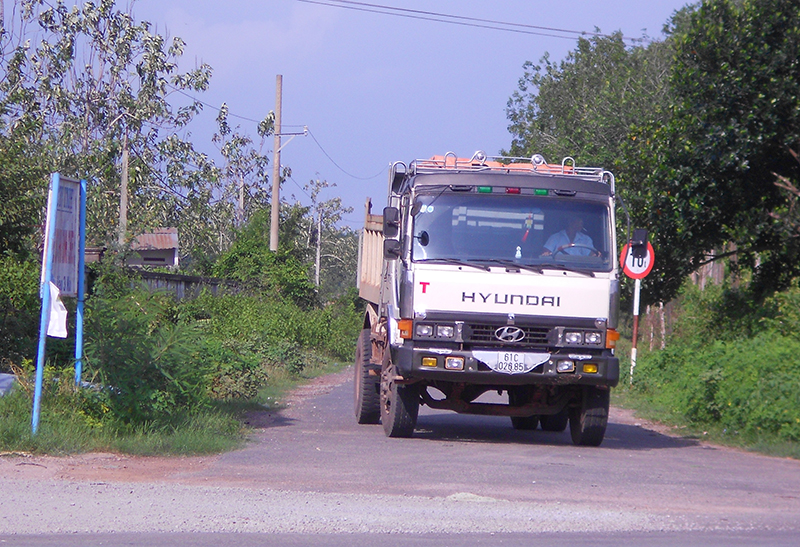 Đường nông thôn mới ở Tân Lập kêu cứu