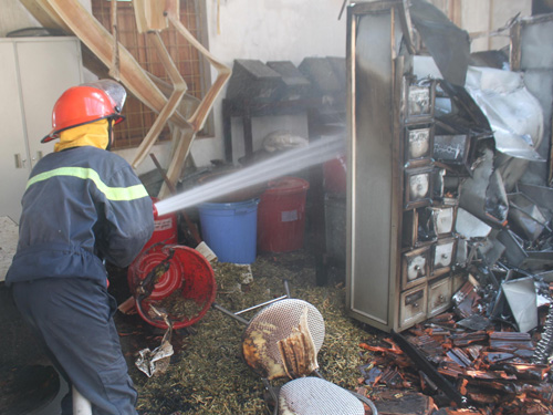 Cháy tại Bệnh viện Y học cổ truyền Nghệ An