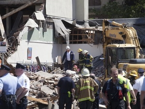 Sập nhà 4 tầng tại Mỹ làm nhiều người thương vong