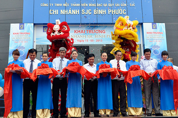 Vàng bạc đá quý Sài Gòn - SJC khai trương chi nhánh Bình Phước