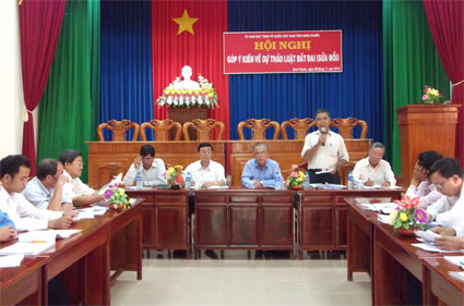 UBMTTQ Việt Nam tỉnh g&oacute;p &yacute; kiến dự thảo Luật Đất đai (sửa đổi)