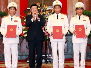 Thăng h&agrave;m Thượng tướng cho 3 c&aacute;n bộ lực lượng CAND