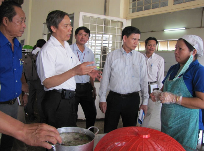Đoàn kiểm tra liên ngành ATVSTP của trung ương làm việc tại Bình Phước