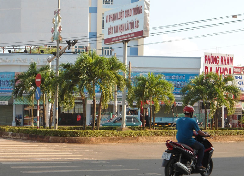 Thị xã Đồng Xoài trồng 8.447 cây xanh để chỉnh trang đô thị
