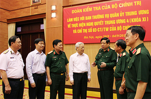 Đảng bộ Qu&acirc;n đội phấn đấu lu&ocirc;n mẫu mực, đi đầu