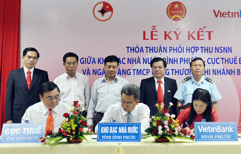 Ký kết phối hợp thu ngân sách nhà nước qua ngân hàng VietinBank