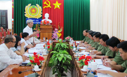 Năm 2012, C&ocirc;ng an tỉnh cộng t&aacute;c 786 tin, b&agrave;i với B&aacute;o B&igrave;nh Phước