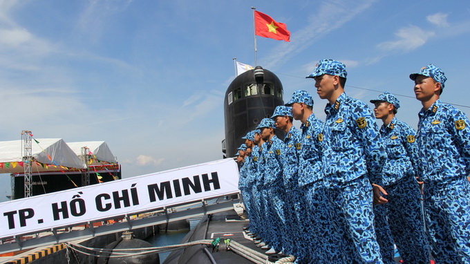 H&igrave;nh ảnh tổng duyệt lễ thượng cờ cho 2 t&agrave;u ngầm