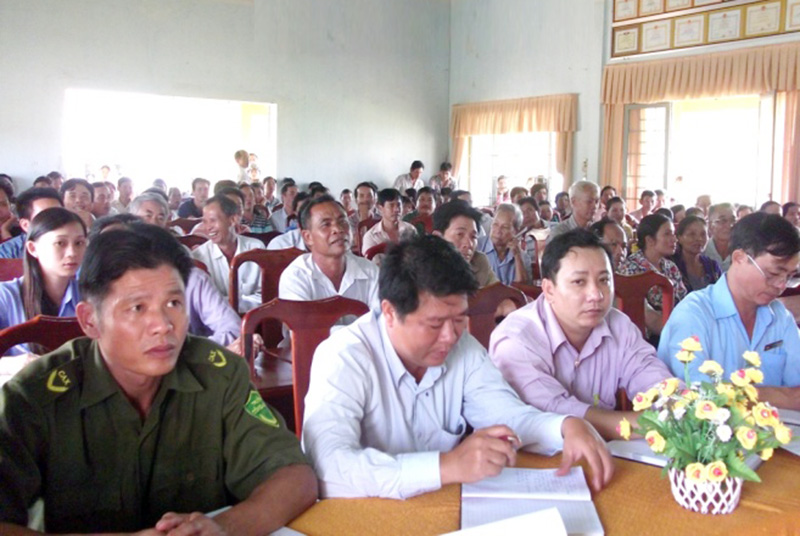 Đại biểu HĐND tỉnh tiếp x&uacute;c cử tri huyện B&ugrave; Đăng, B&ugrave; Gia Mập