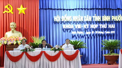 HĐND tỉnh khóa VIII họp kỳ thứ hai: