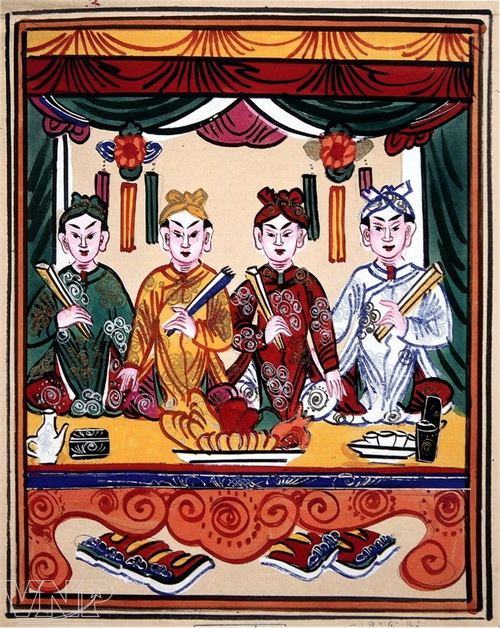 Triển lãm Tranh dân gian Việt Nam - tranh bộ ba