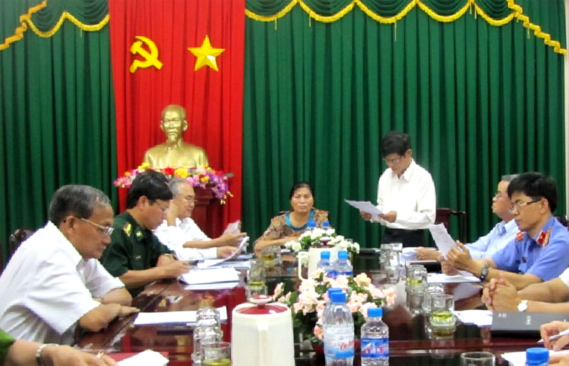 Ban pháp ch&ecirc;́ xem xét n&ocirc;̣i dung trình kỳ họp thứ 8 HĐND tỉnh