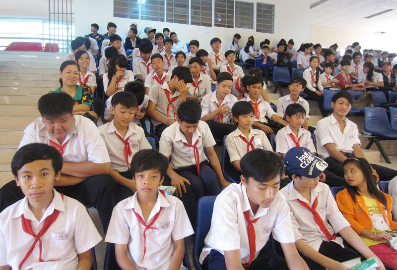 Trên 400 học sinh THCS được tư vấn hướng nghiệp