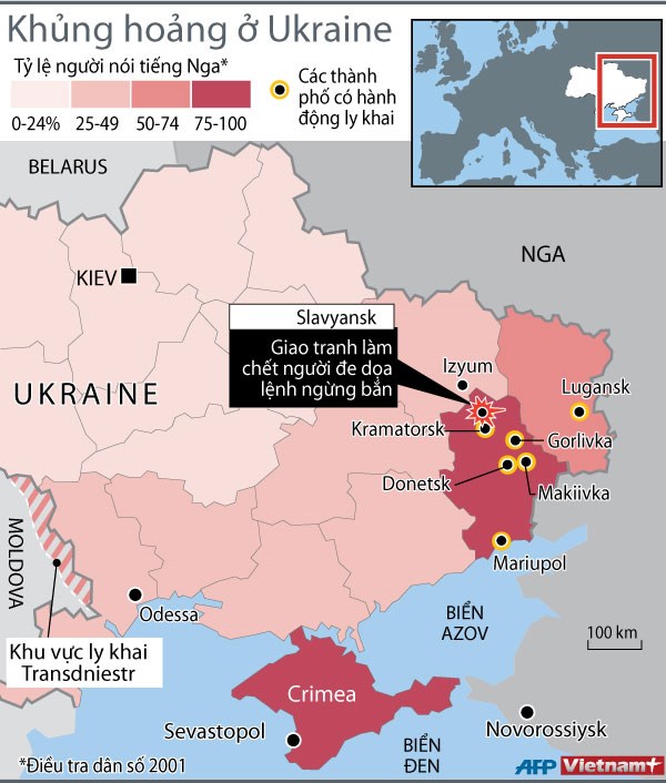 Dấu hiệu leo thang căng thẳng ở Ukraine