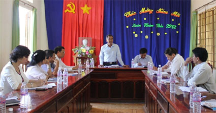 X&atilde; Lộc H&ograve;a thiếu nguồn để quy hoạch, đ&agrave;o tạo c&aacute;n bộ người d&acirc;n tộc thiểu số