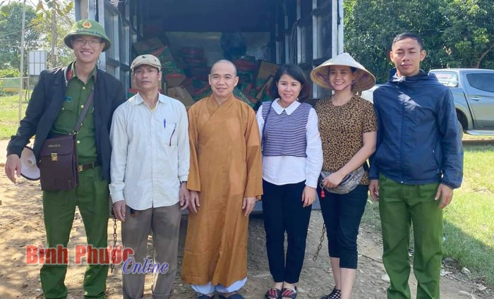 Chùa Thanh Lâm vận động 1.727 phần quà trị giá 238,4 triệu đồng ủng hộ đồng bào miền Trung 