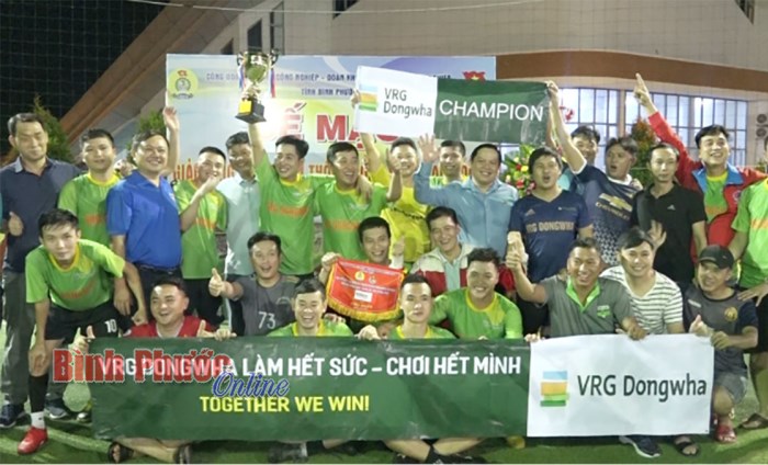 Bế mạc Giải bóng đá công nhân, lao động các KCN