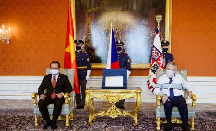 Tổng thống Séc đánh giá cao sự phát triển hợp tác với Việt Nam