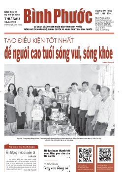 Báo in số 1002 Thứ Sáu 29-9-2023 
