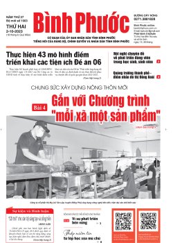 Báo in số 1003 Thứ Hai 2-10-2023 
