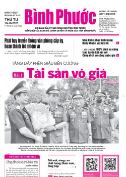 Báo in số 1015 Thứ Tư 18-10-2023 