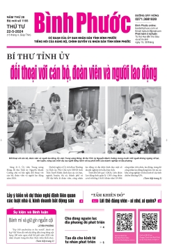 Báo in số 1165 Thứ Tư 22-5-2024 	