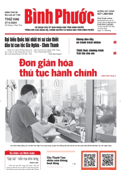 Báo in số 1168 Thứ Hai 27-5-2024 	